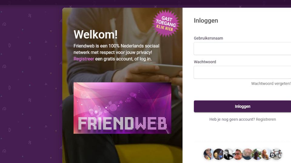 Friendweb - hét Nederlandse alternatief voor Facebook